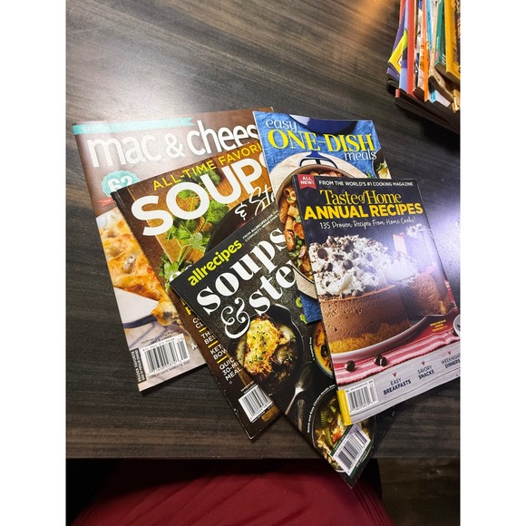 Taste Of Home Other - Lot of 5 Cooking Magazines Taste of Home Annual Recipes Mac & Cheese Soups Stews